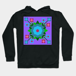 Teal Rose of Sharon Hoodie